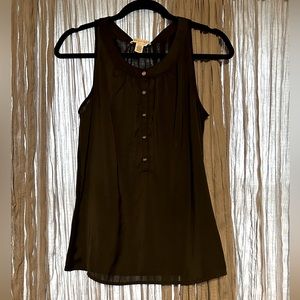 Kenneth Cole Reaction Button Down Sleeveless Tank Top